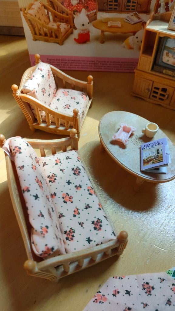 Sylvanian families Comfy living room set, Verzamelen, Ophalen of Verzenden, Zo goed als nieuw