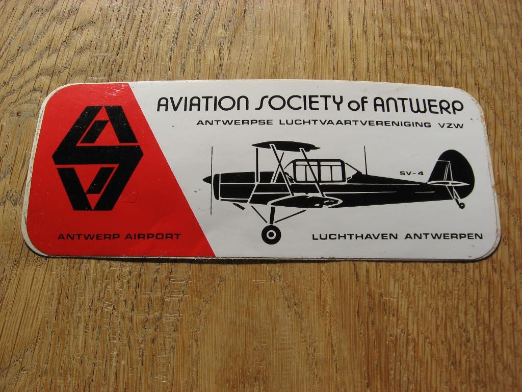 Antwerp Airport Antwerpse Luchtvaartvereniging Vintage Stick, Ophalen of Verzenden, Nieuw, Kaart, Foto of Prent