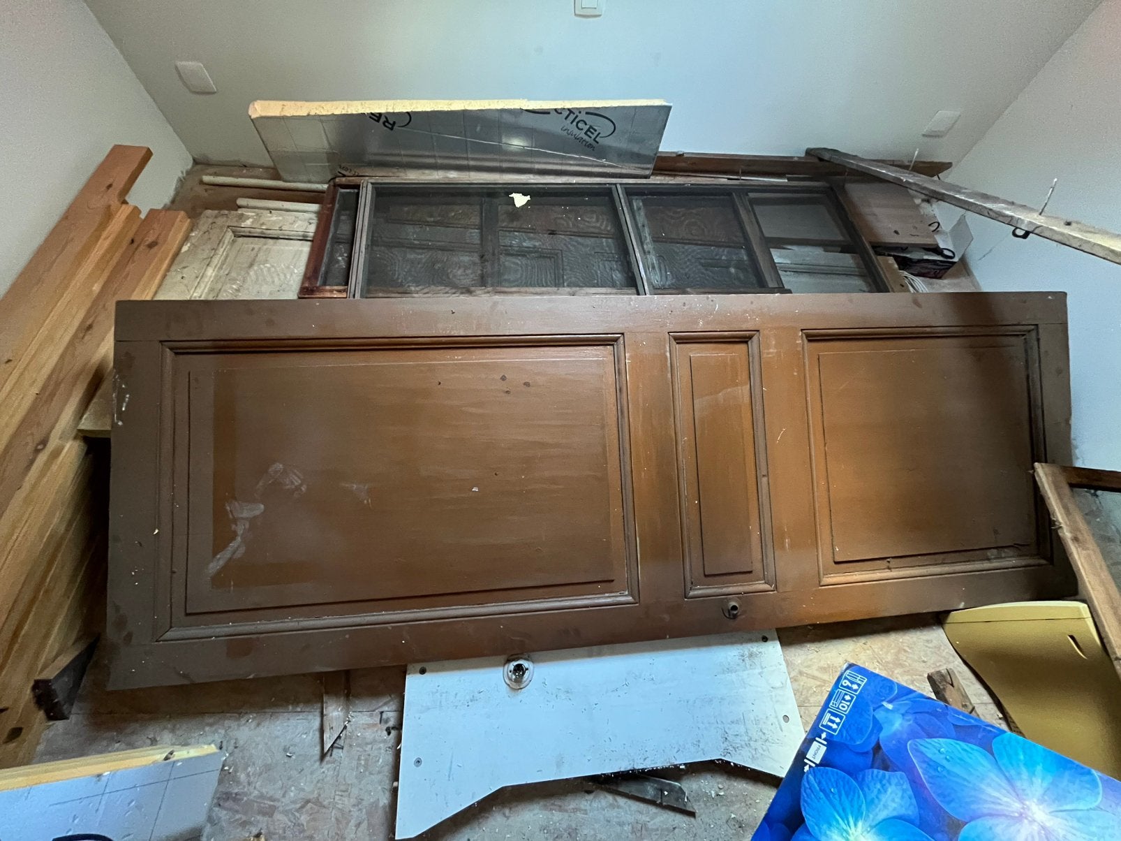 Gratis: 5 houten deuren, Huis en Inrichting, Ophalen, Gebruikt