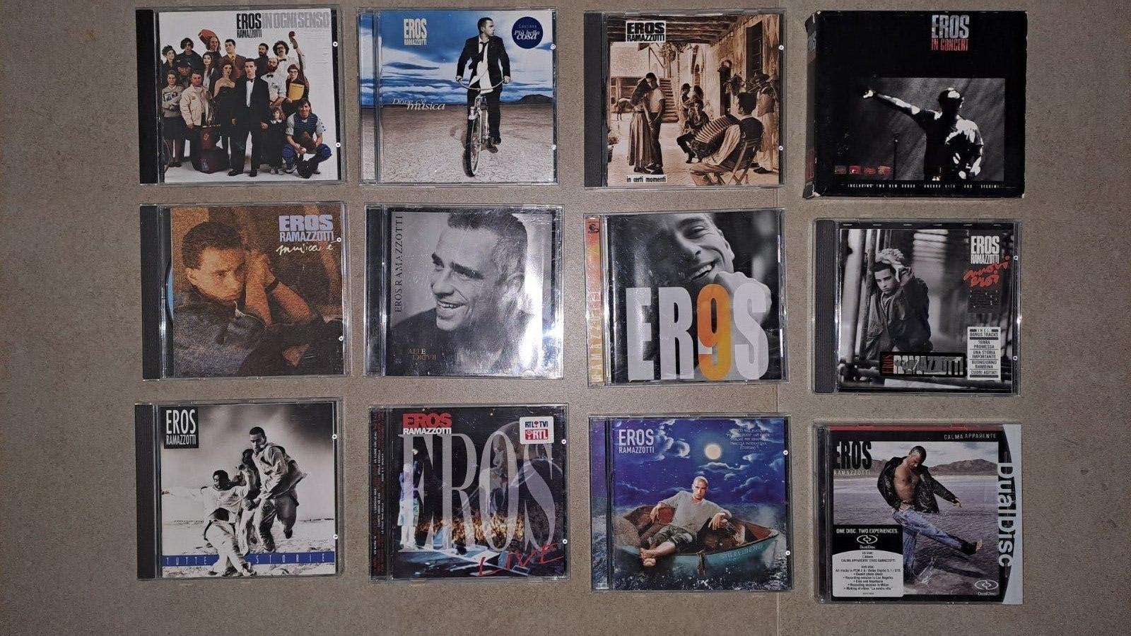 Lot 12 cd's Eros Ramazzoti, CD & DVD, Enlèvement ou Envoi, Utilisé