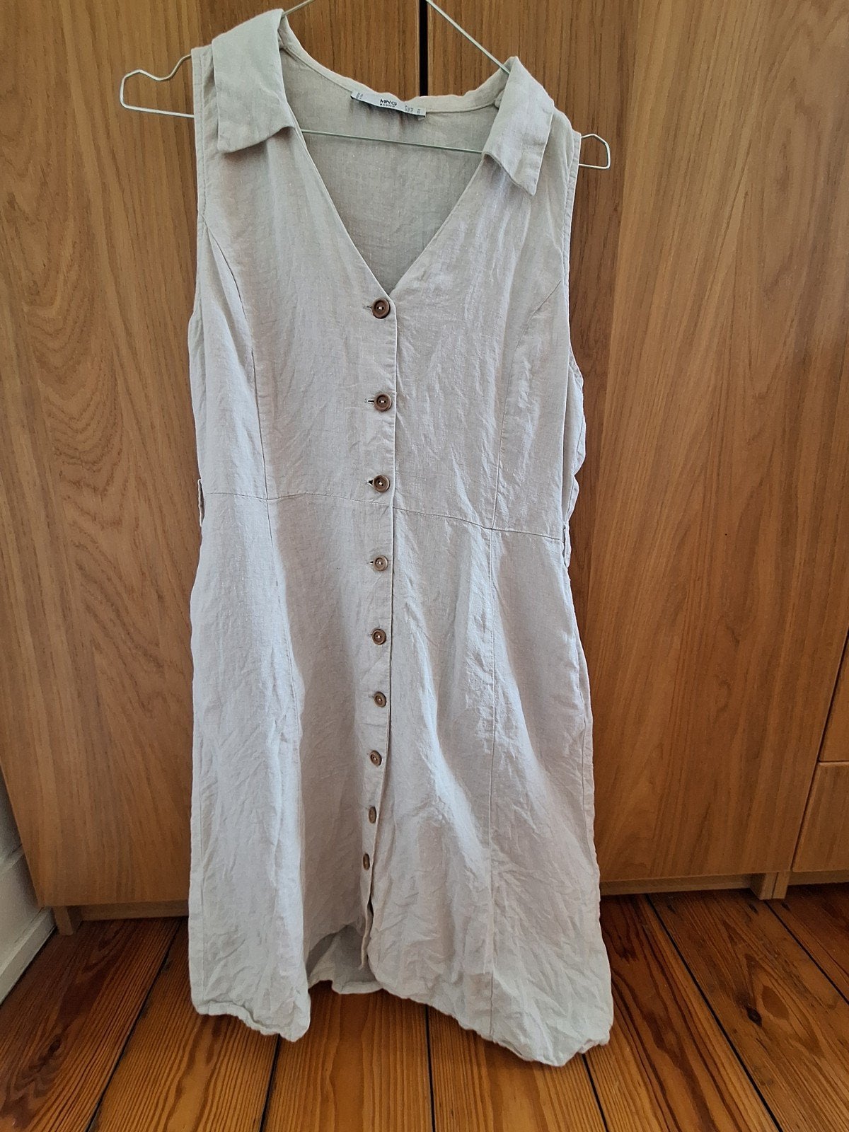 Linnen kleedje Mango, Vêtements | Femmes, Robes, Taille 38/40 (M), Mango, Enlèvement ou Envoi, Beige