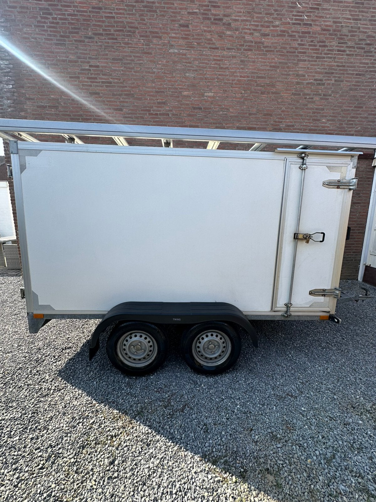 Dichte dubbelas aanhangwagen – Ongeremd –, Auto diversen, Aanhangers en Bagagewagens, Ophalen, Zo goed als nieuw