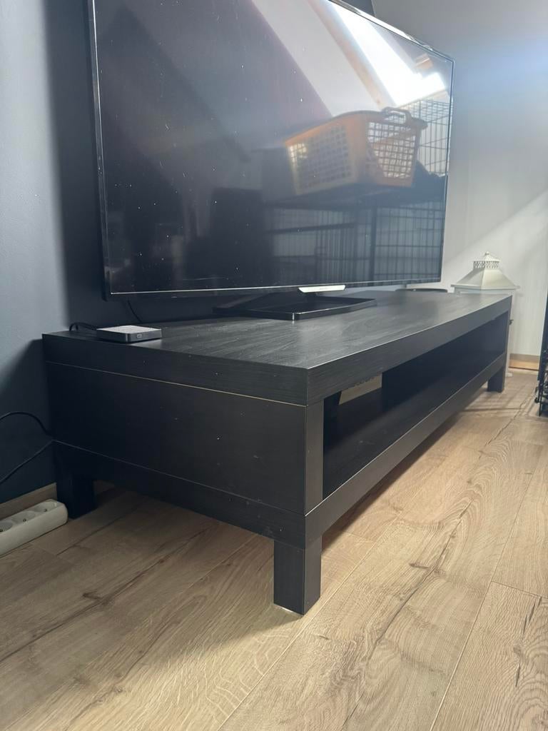 Tv meubel Lack zwartbruin, Enlèvement, Comme neuf