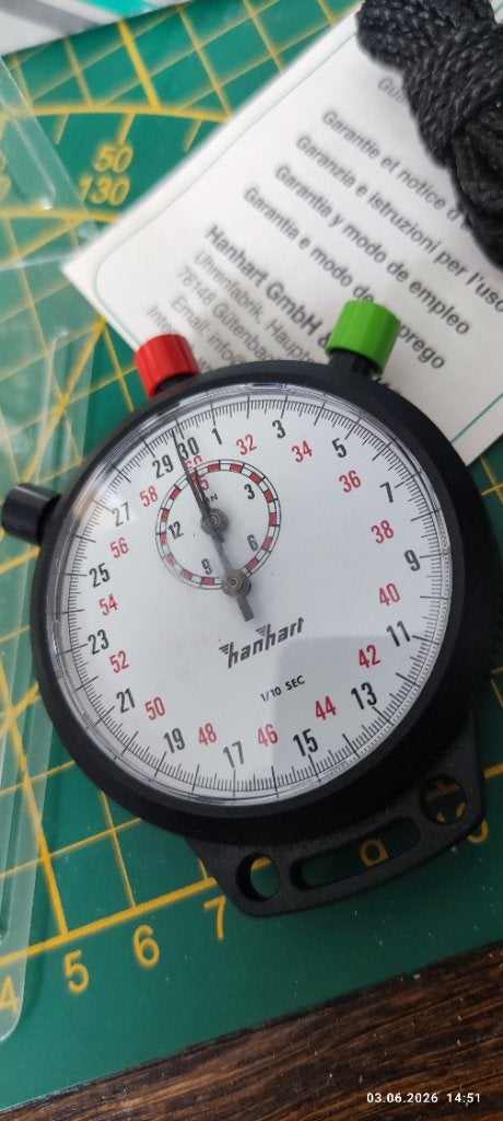 Hanhart Amigo Stopwatch – Vintage / NOS – Made in W. Germany, Ophalen of Verzenden, Nieuw