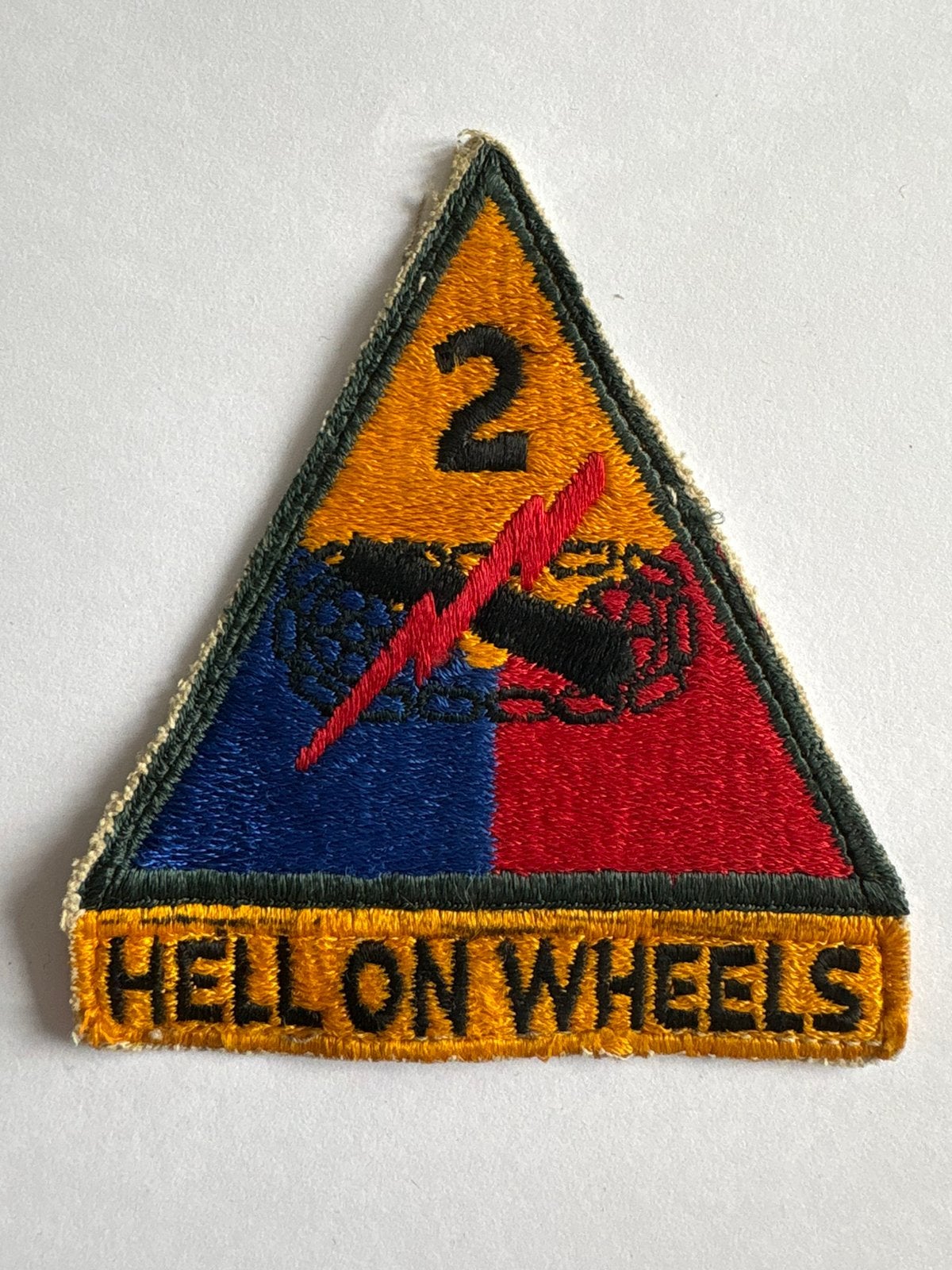 US Army 2nd armor division Hell on Wheels patch, Verzamelen, Ophalen of Verzenden