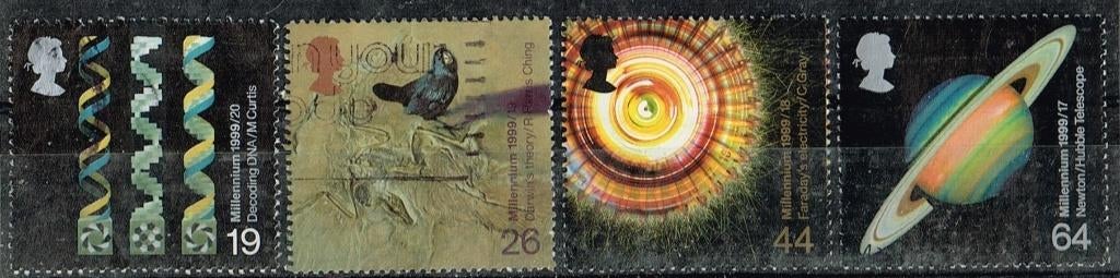 Postzegels uit Engeland - K 5252 - Millennium 8e serie, Postzegels en Munten, Verzenden, Gestempeld