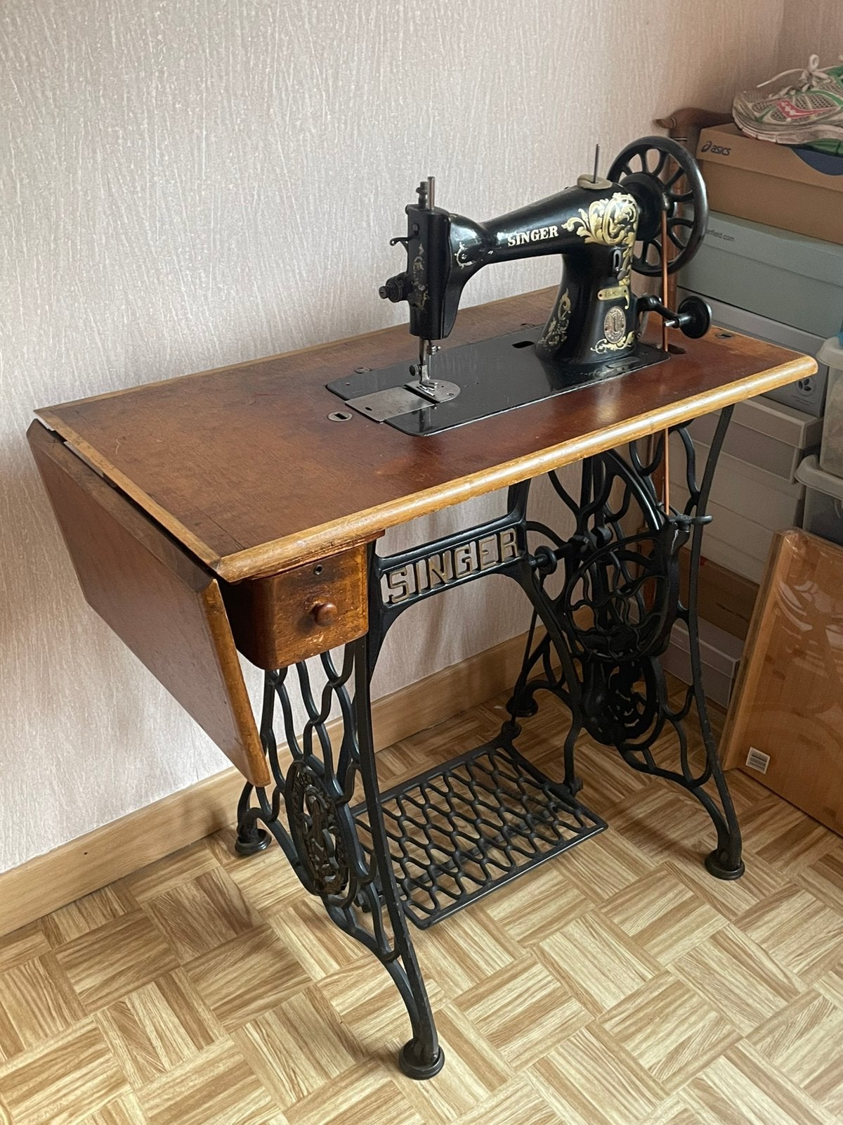 Naaimachine, Enlèvement