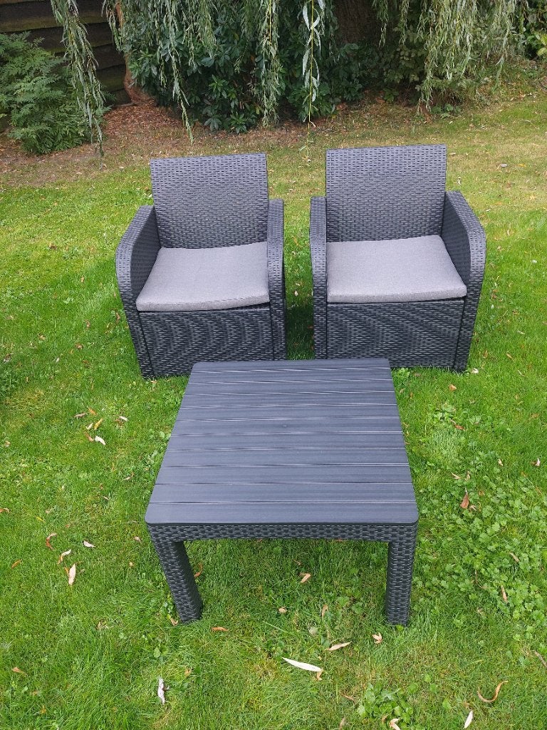 Nieuw loungeset voor 2 personen, Tuin en Terras, Kunststof, Nieuw, Loungeset, Ophalen