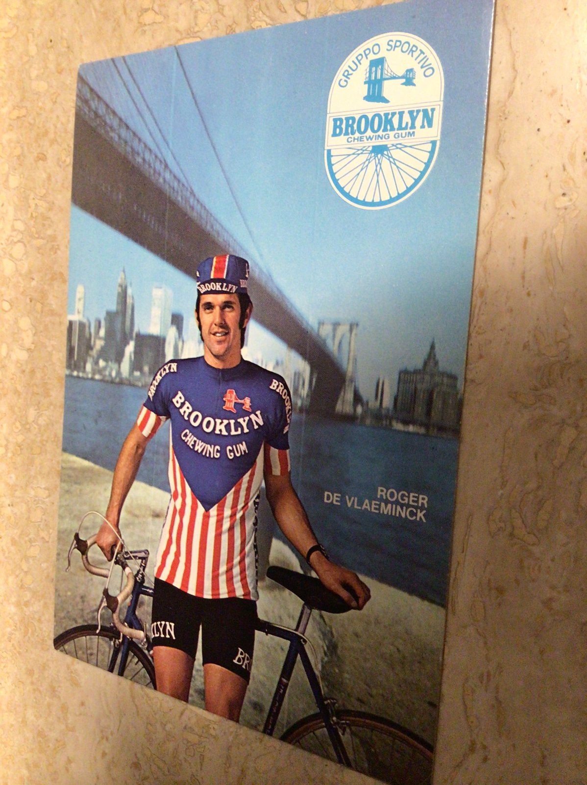 Wielerkaart team gios brooklyn roger de vlaeminck, Ophalen of Verzenden, Zo goed als nieuw