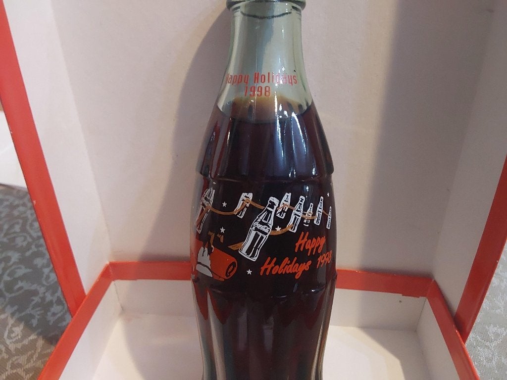 Coca Cola fles Happy Holidays 1998 Mint staat, Ophalen of Verzenden