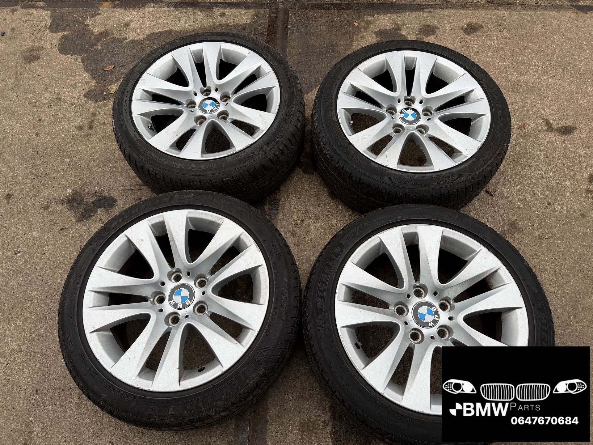 Set lm velgen sportvelgen 17” styling 338 Bmw E46 E90 E91 E9, Auto-onderdelen, Gebruikt, -, -, Banden en Velgen