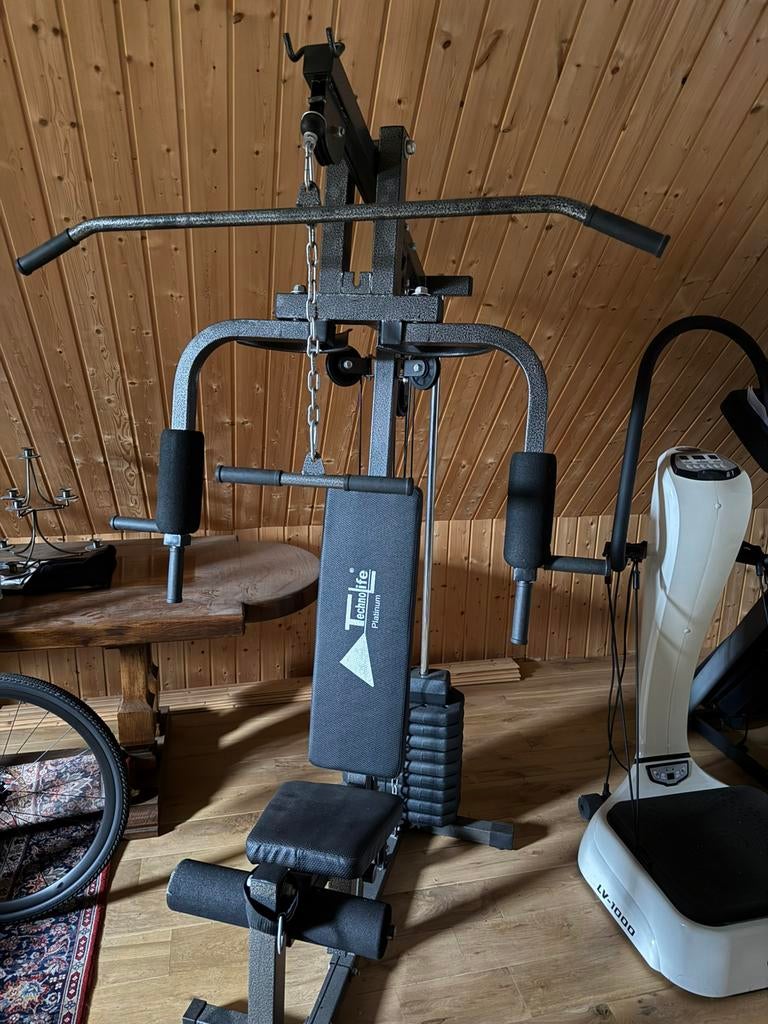 Fitness Krachtstation 100 kg TechnoLife Platinum, Sport en Fitness, Ophalen, Zo goed als nieuw, Krachtstation