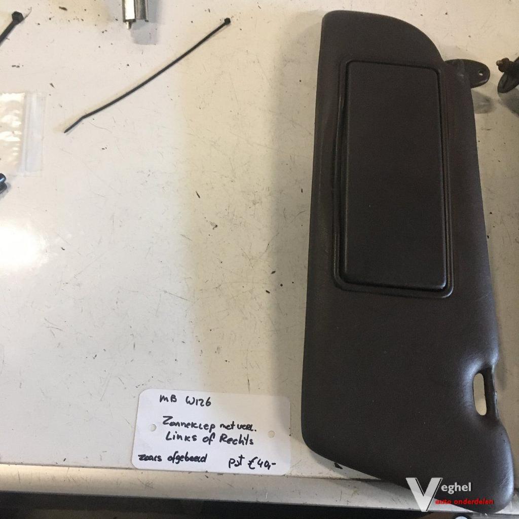 Mercedes W126 Zonneklep Links of Rechts met verlichting  Kle, Auto-onderdelen, Interieur en Bekleding, Gebruikt, -, -, Ophalen of Verzenden