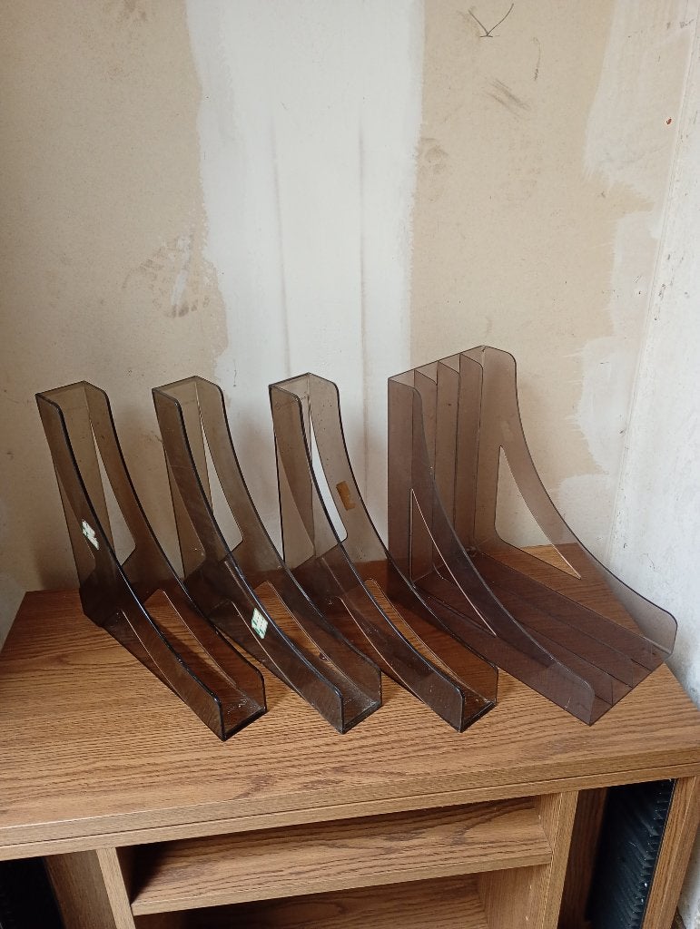 Retro LP houders plastic Boomerang en Wittner, Ophalen