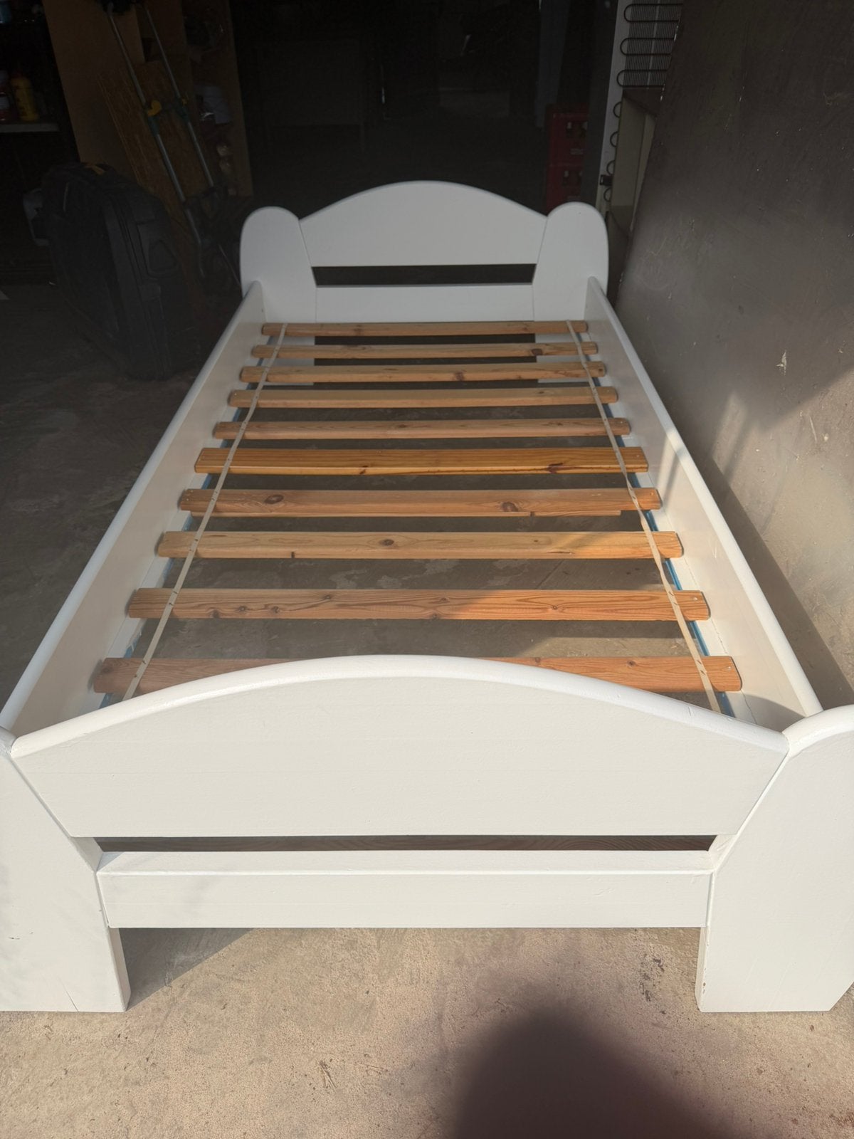 Kinderbed / 1 persoonsbed - 200x90, Enlèvement, Comme neuf, Matelas