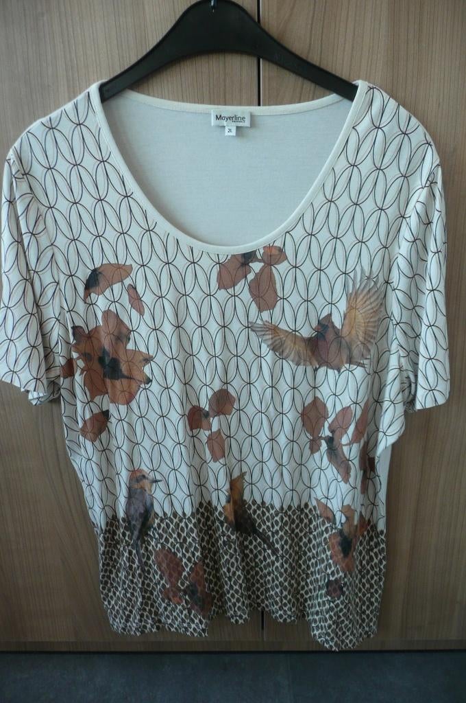Bloes Mayerline (K551), Kleding | Dames, Mayerline, Wit, Zo goed als nieuw, Shirt of Top