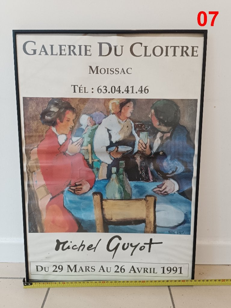 Cadre, Avec verre, 43 cm, 61 cm, Utilisé