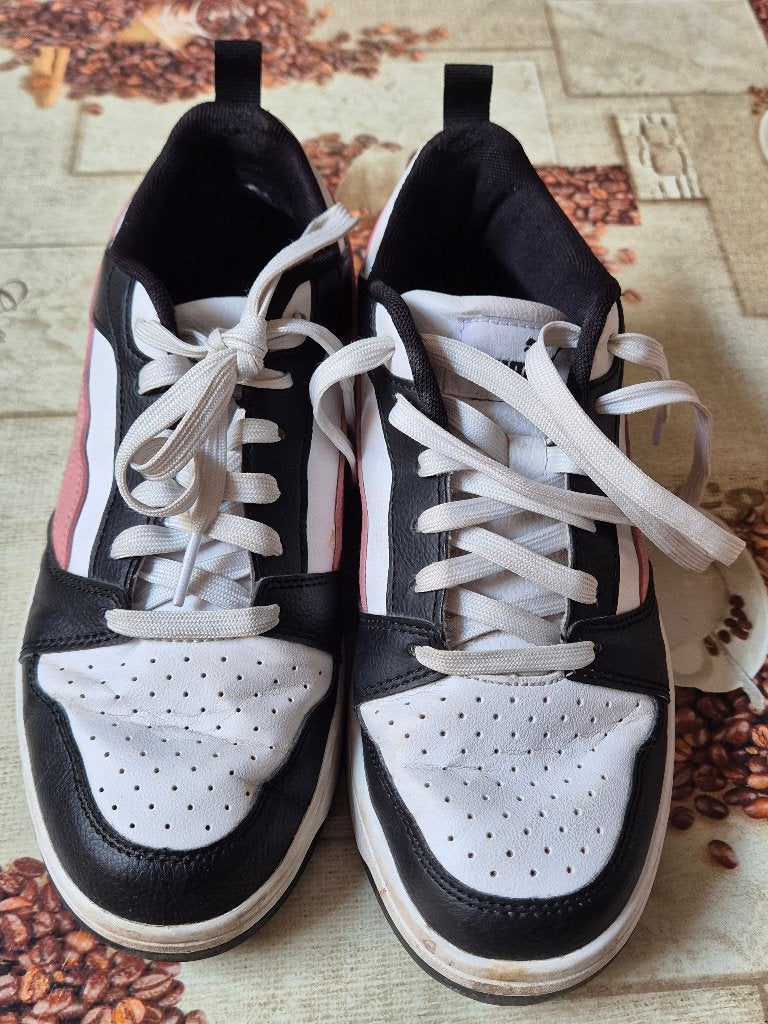 Basket blanche, rose et noire, Ophalen, Puma, Sneakers, Roze