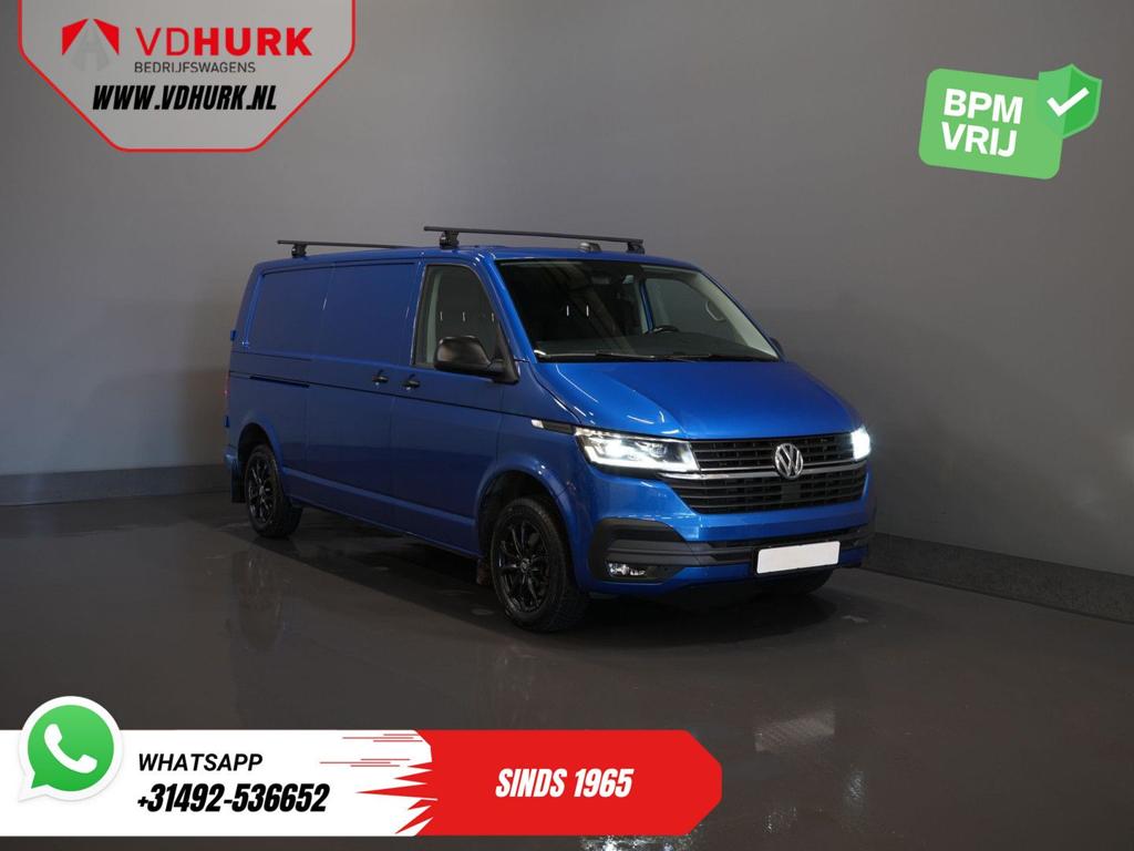 Volkswagen Transporter 2.0 TDI 150 pk DSG Aut. L2 LED/ Adapt, Automaat, Parkeersensor, Blauw, Bedrijf