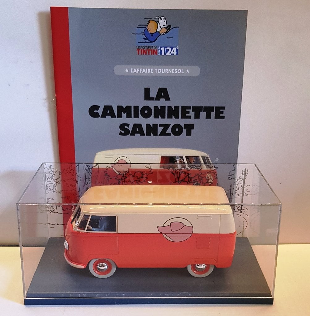 Les Voitures de Tintin 1/24 « LA CAMIONNETTE SANZOT », Collections, Envoi, Tintin, Neuf, Statue ou Figurine