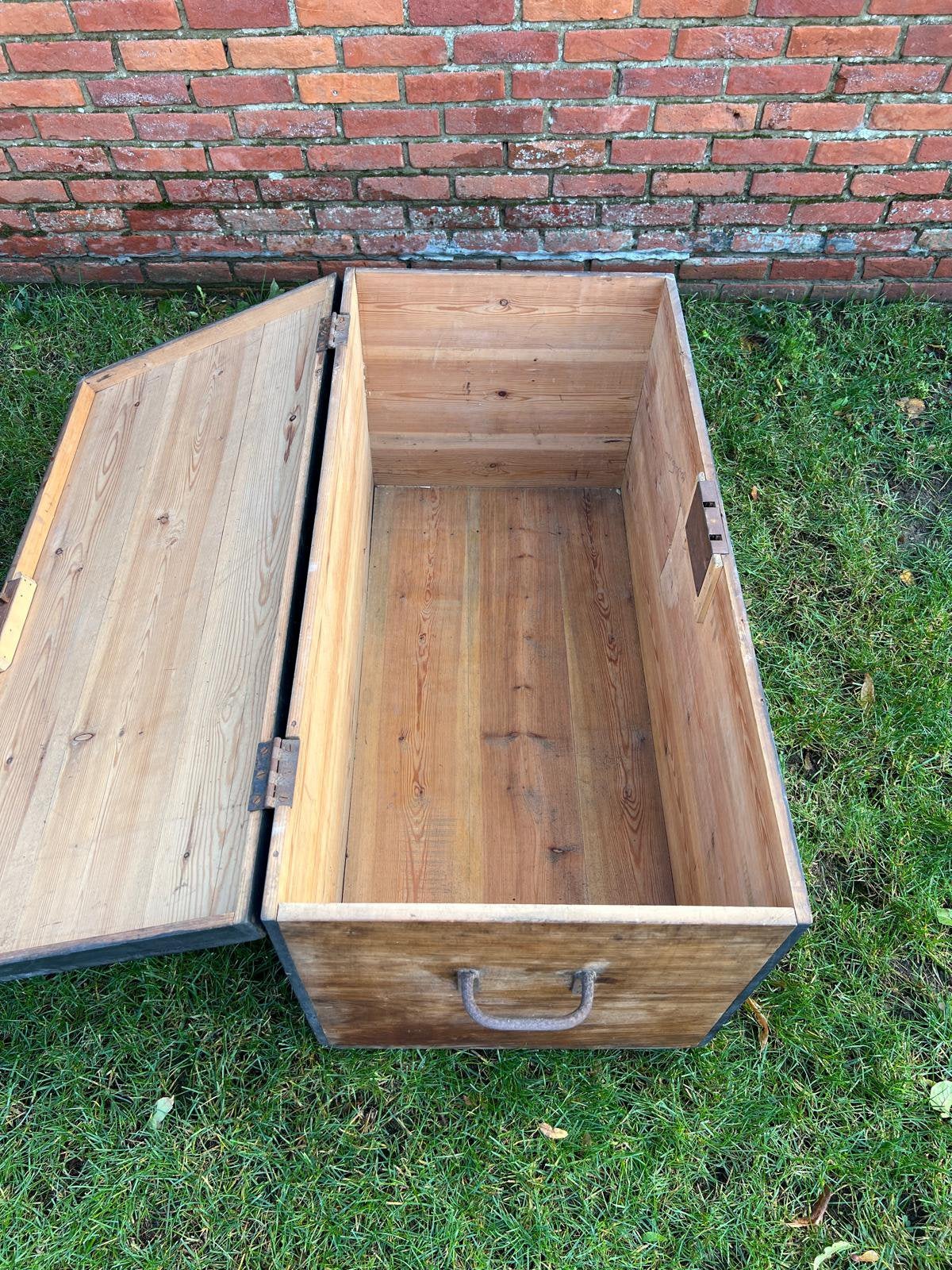 Grande mallette de rangement en bois, Maison & Meubles, Enlèvement, Utilisé, Pin