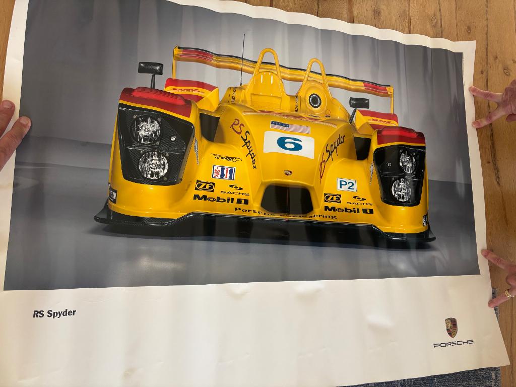 Porsche RS Spyder Poster, Ophalen, Deurposter of groter, Rechthoekig Liggend, Zo goed als nieuw