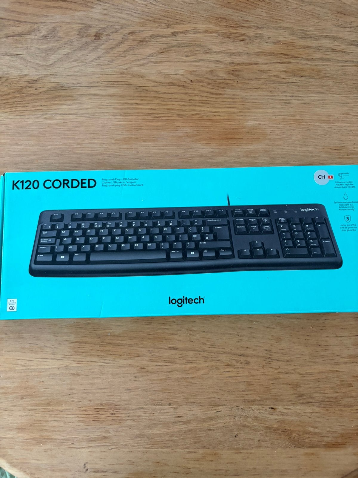 Logitech clavier NEUF, Informatique & Logiciels, Claviers, Enlèvement, Qwerty, Comme neuf