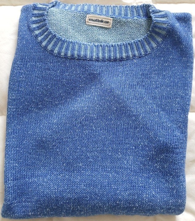 vintage sweater Matinique in paars-blauwe kleur, Kleding | Heren, Truien en Vesten, Ophalen, Paars, MATINIQUE., Maat 56/58 (XL)