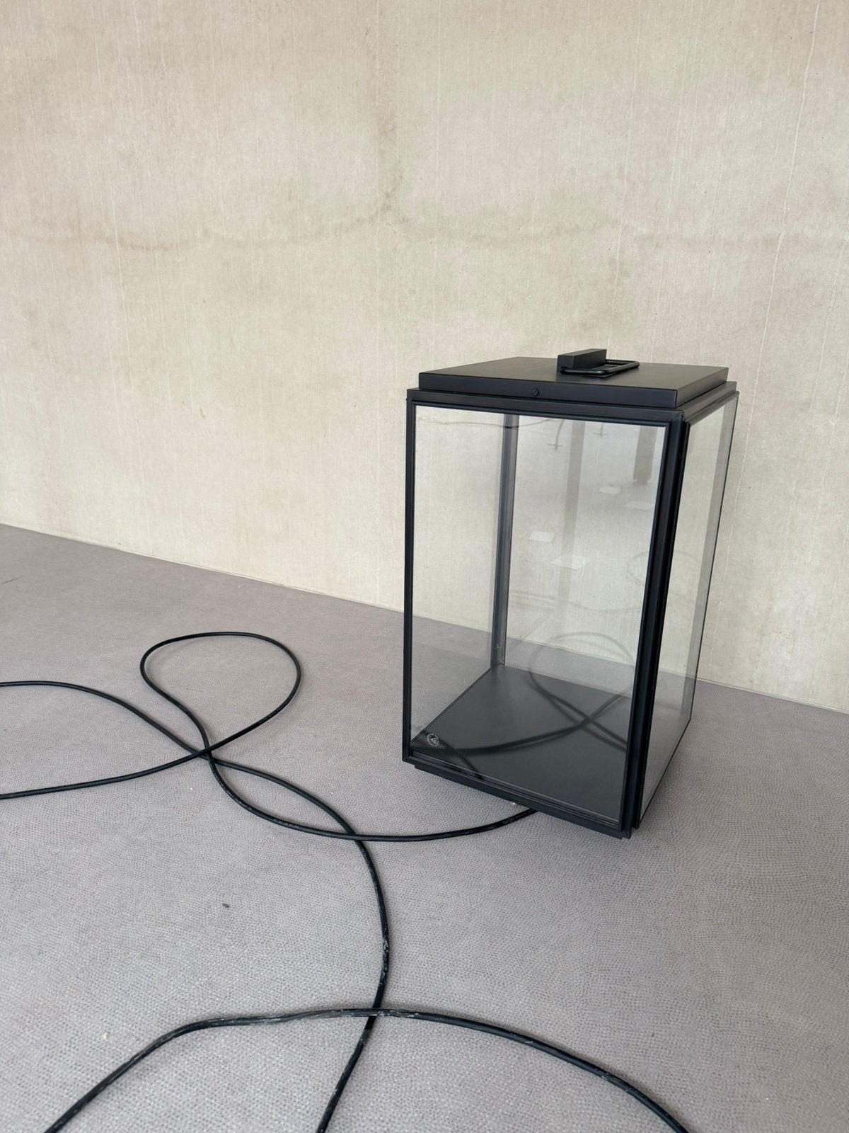 Nautic Ilford floor large LED donker brons helder glas, Ophalen of Verzenden, Vloerlamp, Led, Glas