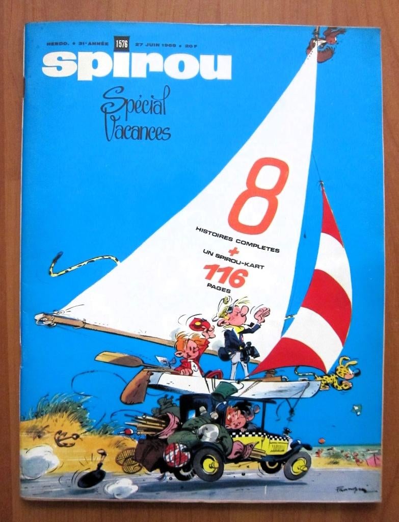 Spirou 1576 +mini-récit 417 + suppl. plan kart Spirou (1968), Livres, BD, Comme neuf, Une BD, Enlèvement ou Envoi