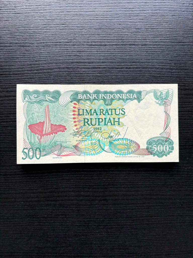 Billet 500 Rupiah d’Indonésie  – 1982, Enlèvement ou Envoi, Asie du Sud Est, Série