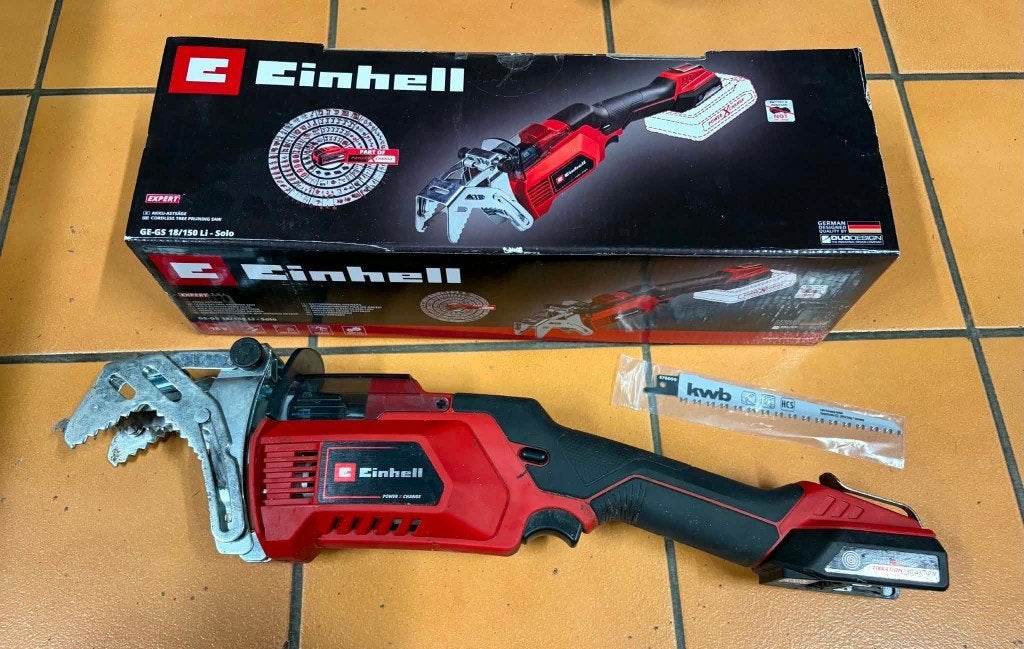 einhell takkenzaag ( met batterij ), Tuin en Terras, Ophalen, Zo goed als nieuw, Takkenzaag, Einhell GP-CM 36/47 S HW Li