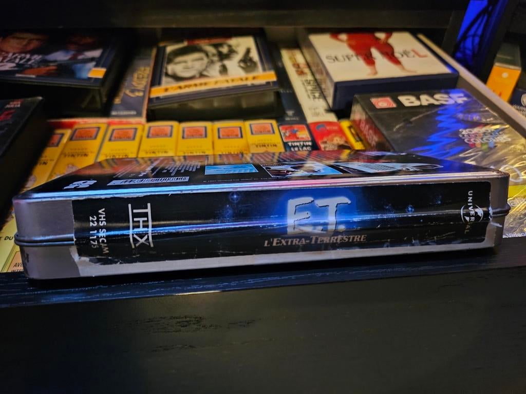 VHS Boîtier métallique E.T. l'extraterrestre, Enlèvement ou Envoi