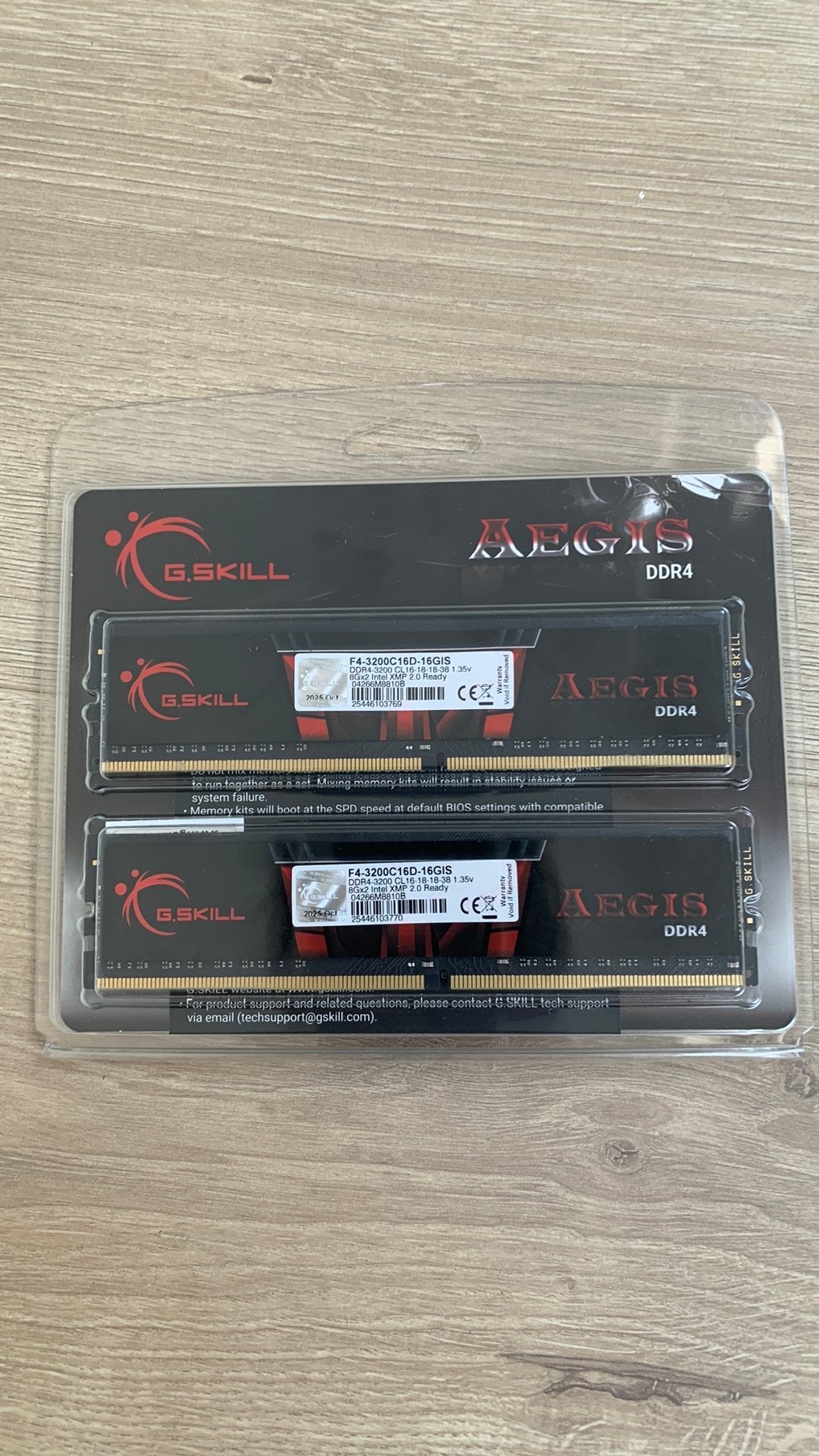 PC Ram 8Gx2, Computers en Software, Ophalen, DDR4, 8 GB, Nieuw