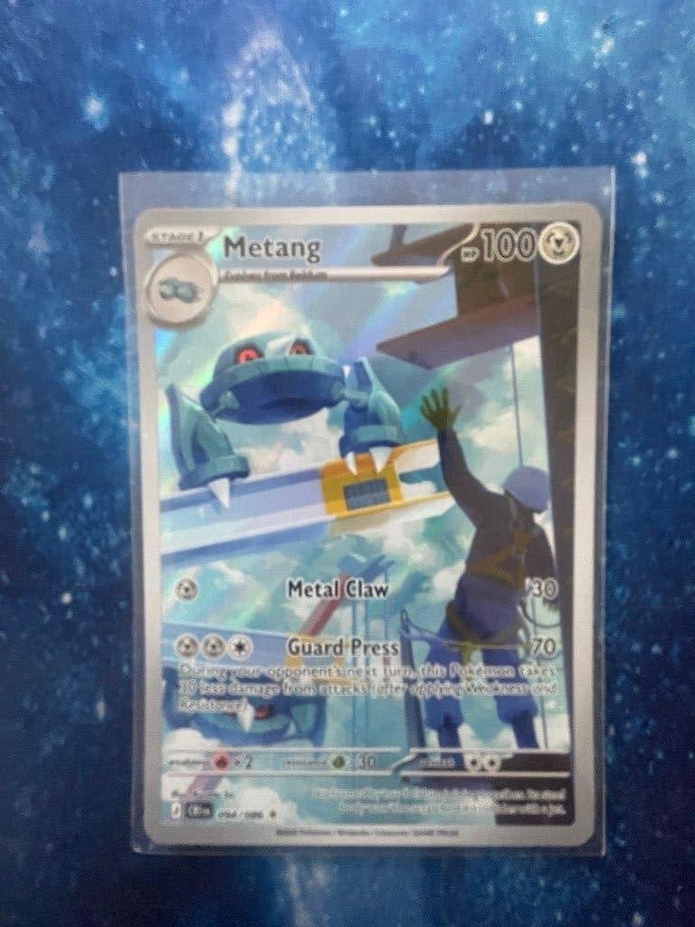 Metang pokemon kaart, Ophalen, Zo goed als nieuw, Losse kaart, Foil