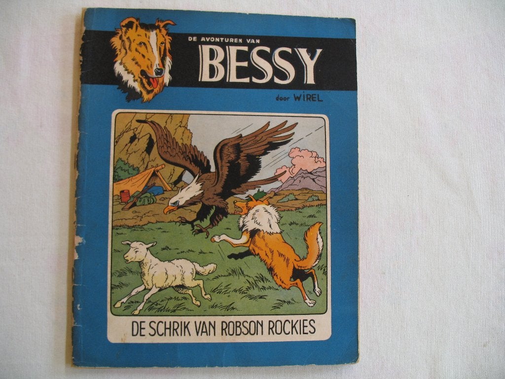 Bessy nr 6; De schrik van Robson Rockies; 1ste druk 1955, Boeken, Stripverhalen, Eén stripboek, Ophalen of Verzenden