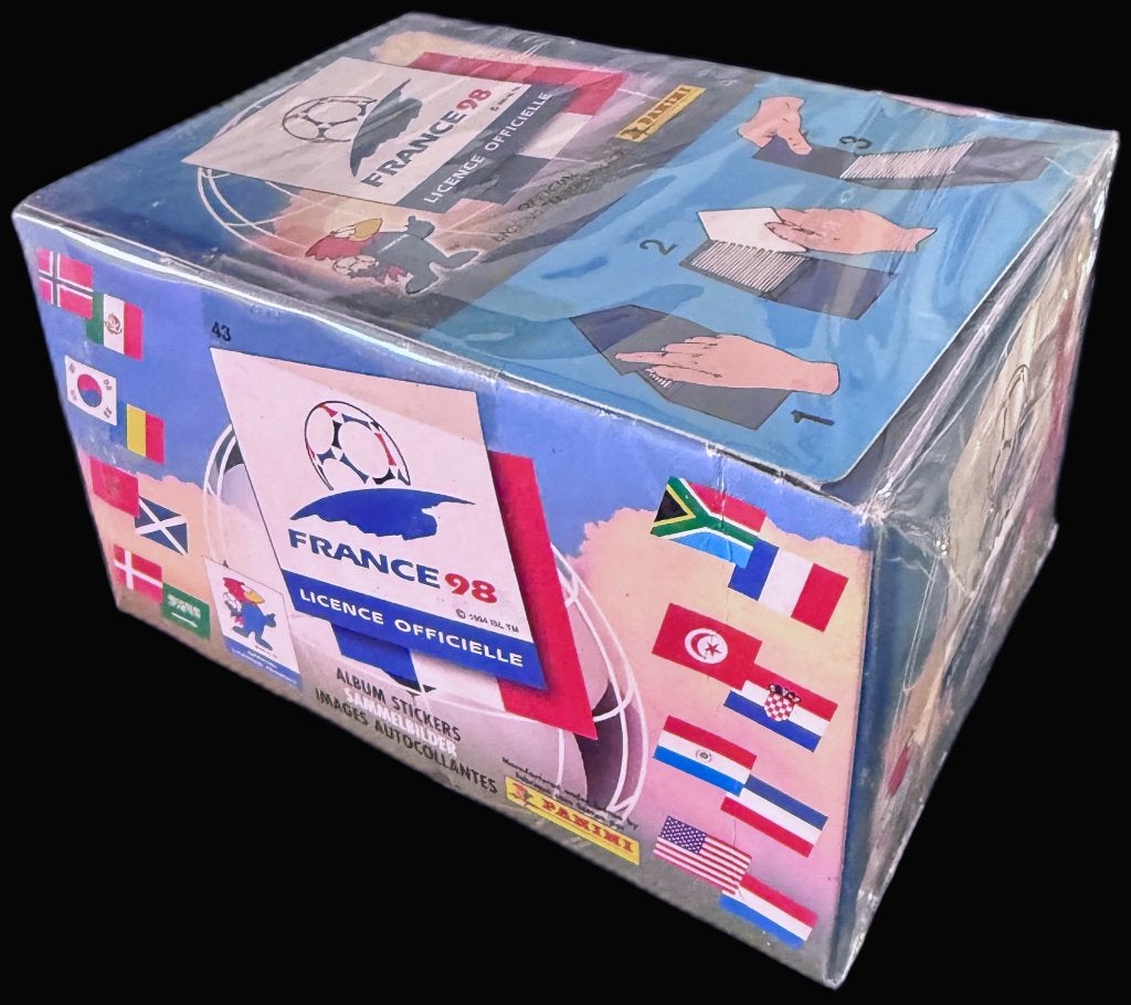 Panini France 1998 Sealed Box Display 98 100 Zakjes, Collections, Articles de Sport & Football, Envoi, Neuf