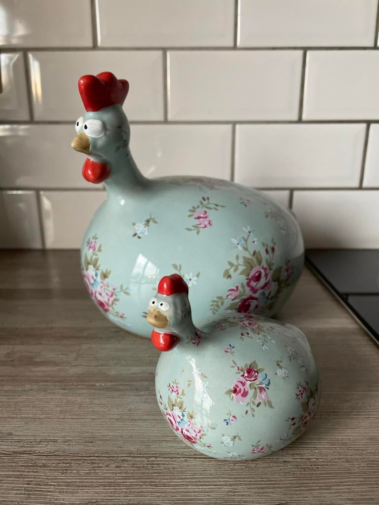 Kippen kip keramiek Pasen - Nieuwstaat, Ophalen, Zo goed als nieuw