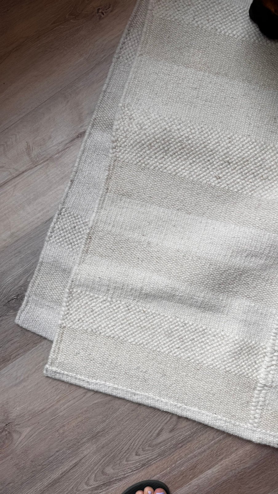 Zara Home Wollen tapijt, Enlèvement, Comme neuf, Blanc