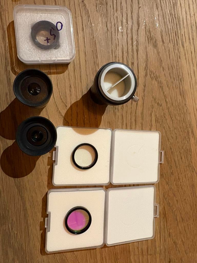 Oculaires, barlow et filtres pour telescope, TV, Hi-fi & Vidéo, Matériel d'optique | Télescopes, Enlèvement, Comme neuf, Pièces ou Accessoires
