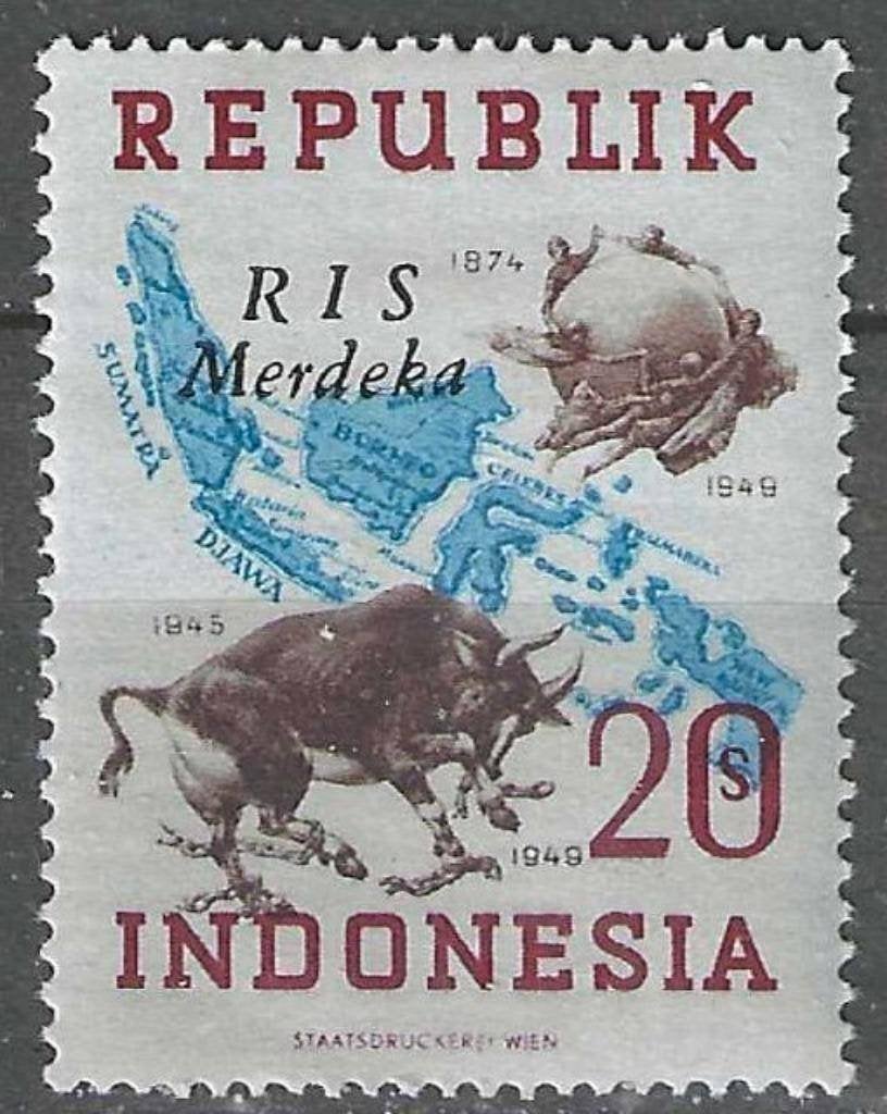 Indonesie 1949 - Michel L196 - 75 Jaar U.P.U. (PF), Verzenden, Postfris