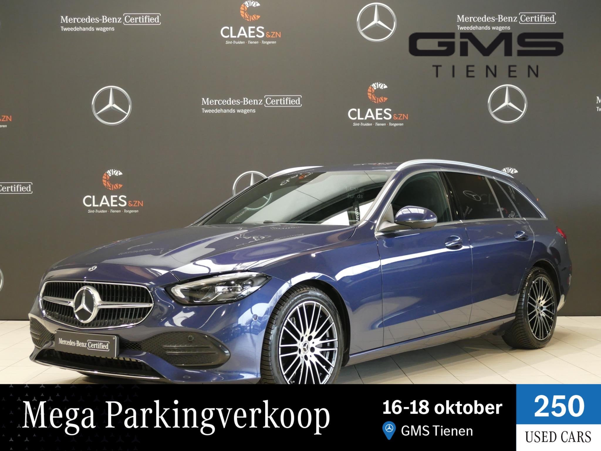 Mercedes-Benz C-klasse Break 200d Luxury Line DOS 8330, Auto's, Automaat, 1780 kg, 4 cilinders, Blauw
