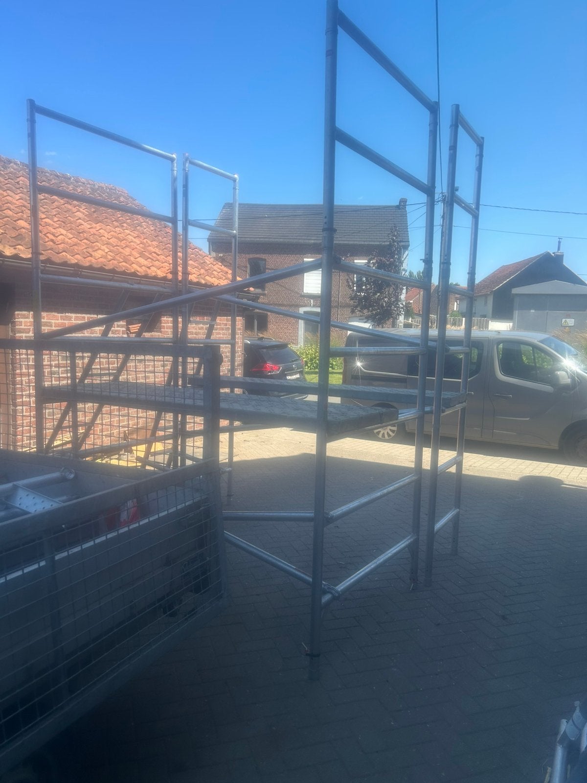 2 aluminium stellingen merk altrex, Doe-het-zelf en Bouw, Ophalen, Gebruikt, Gevelsteiger, 2 tot 5 meter