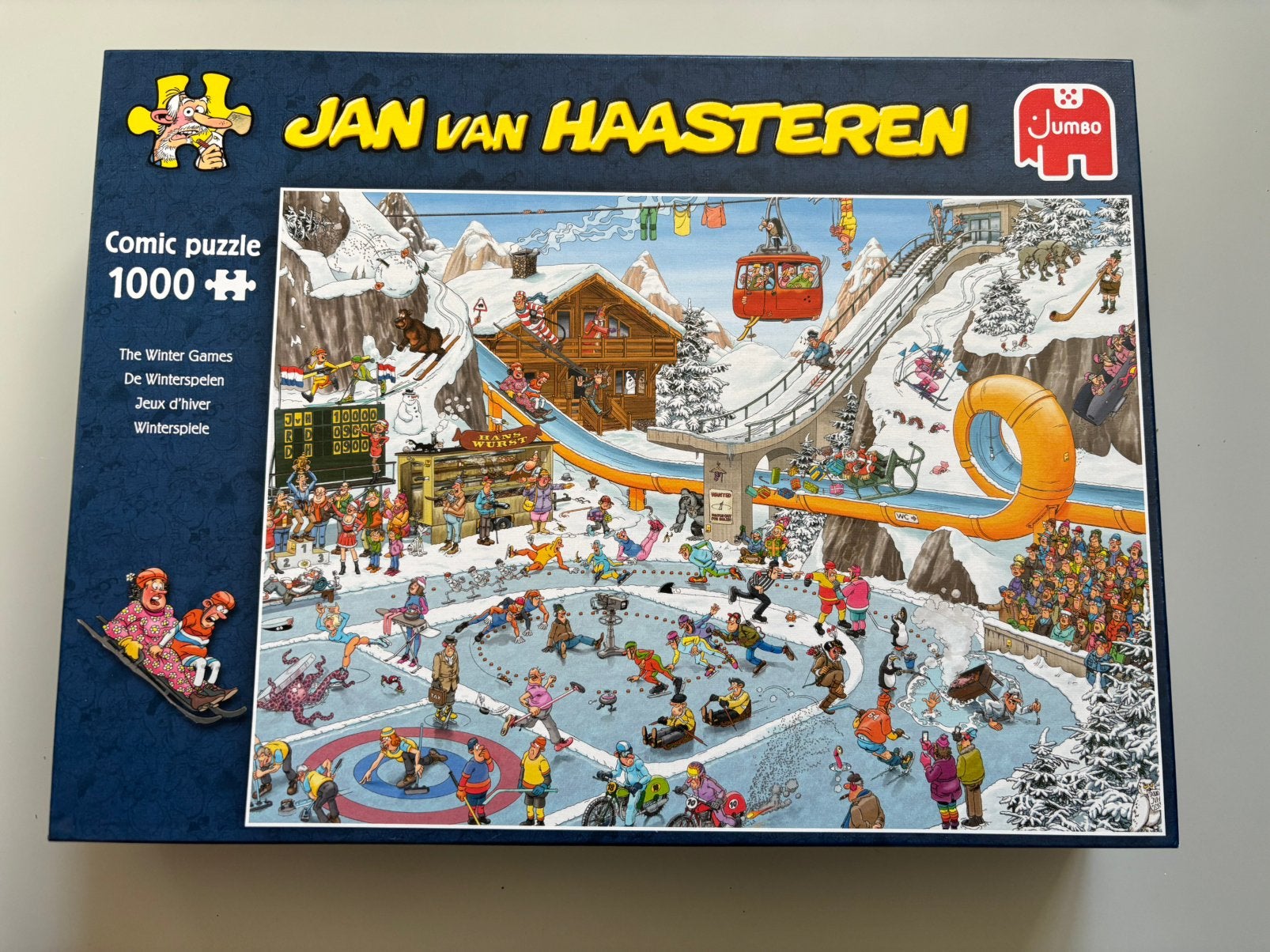 Puzzels Jan Van Haasteren 1000 stukjes, Enlèvement, Comme neuf