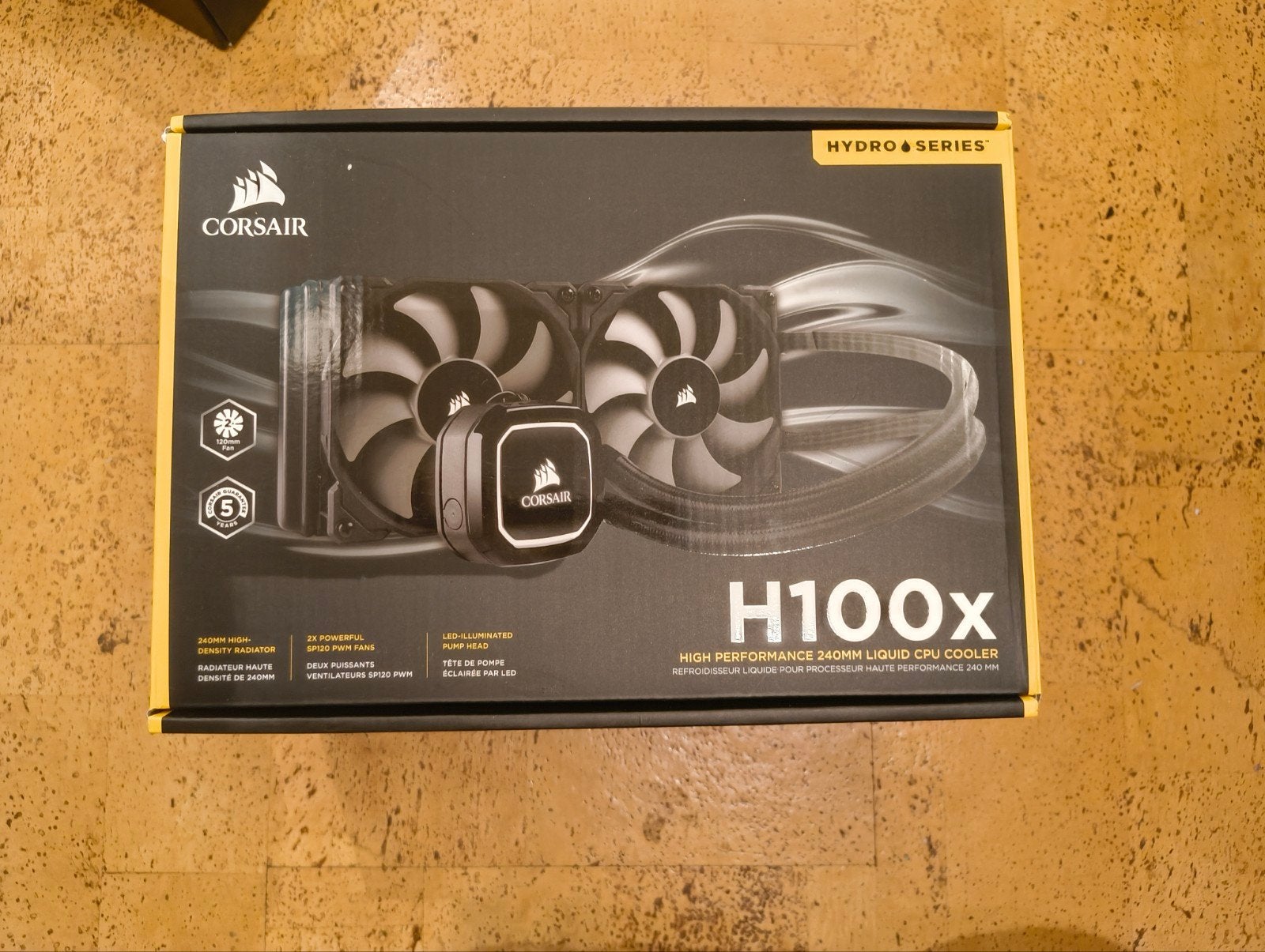 Corsair H100x, Computers en Software, Computerkoelers, Ophalen of Verzenden, Gebruikt, Waterkoeling