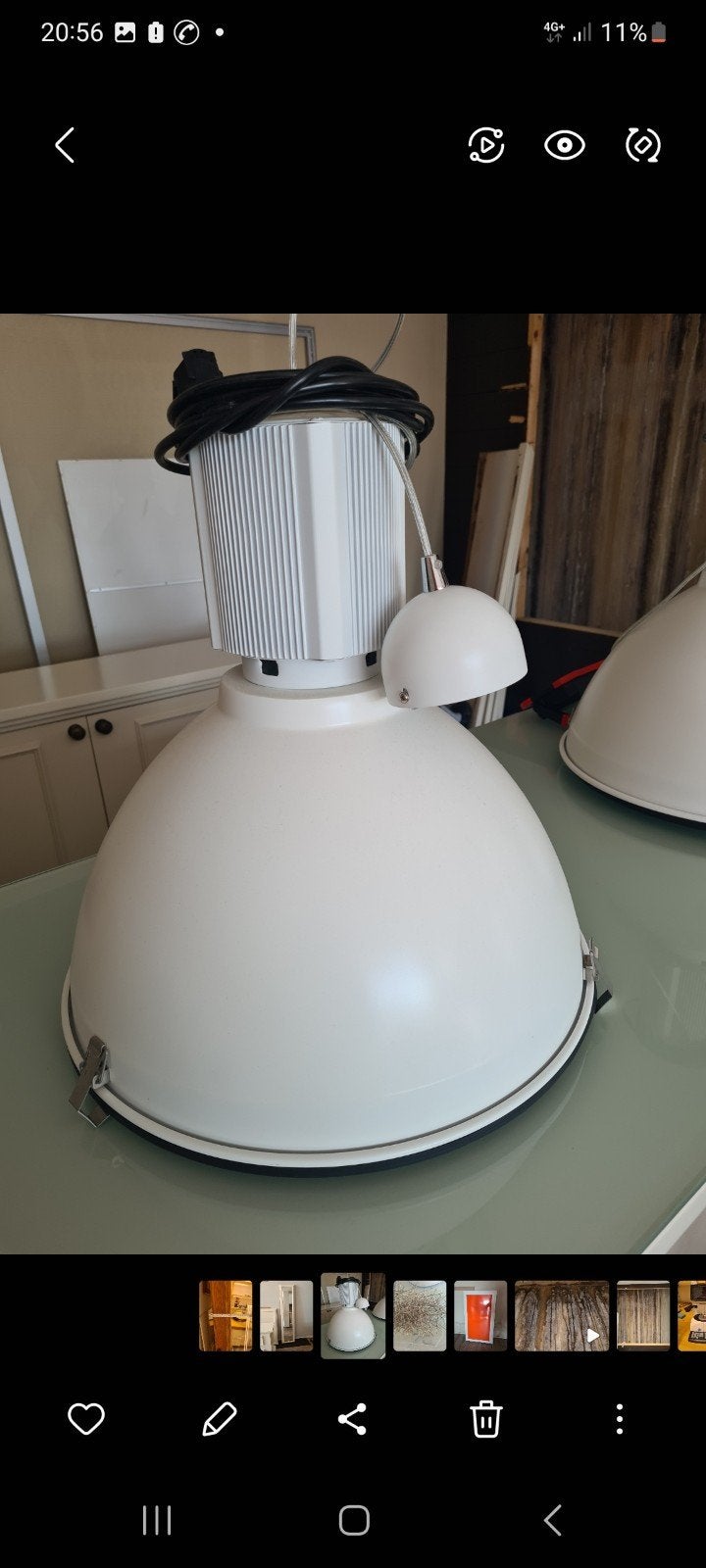3 mooie industriële hanglampen, Enlèvement