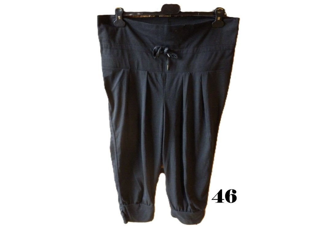 (63) - pantalon femme t.46 noir - crivit -, Zwart, Maat 46/48 (XL) of groter, Ophalen of Verzenden, Lang