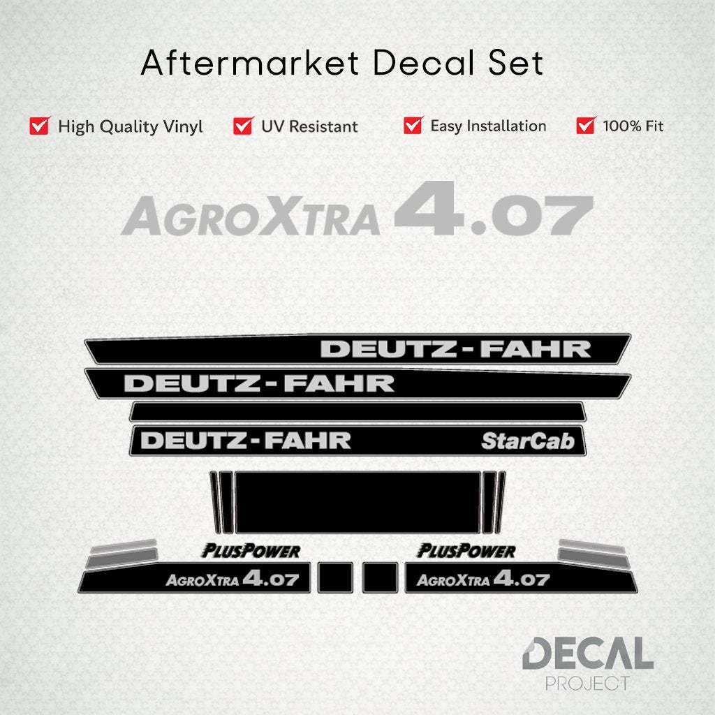 Autocollants de rechange Deutz-Fahr AgroXtra 4, Envoi