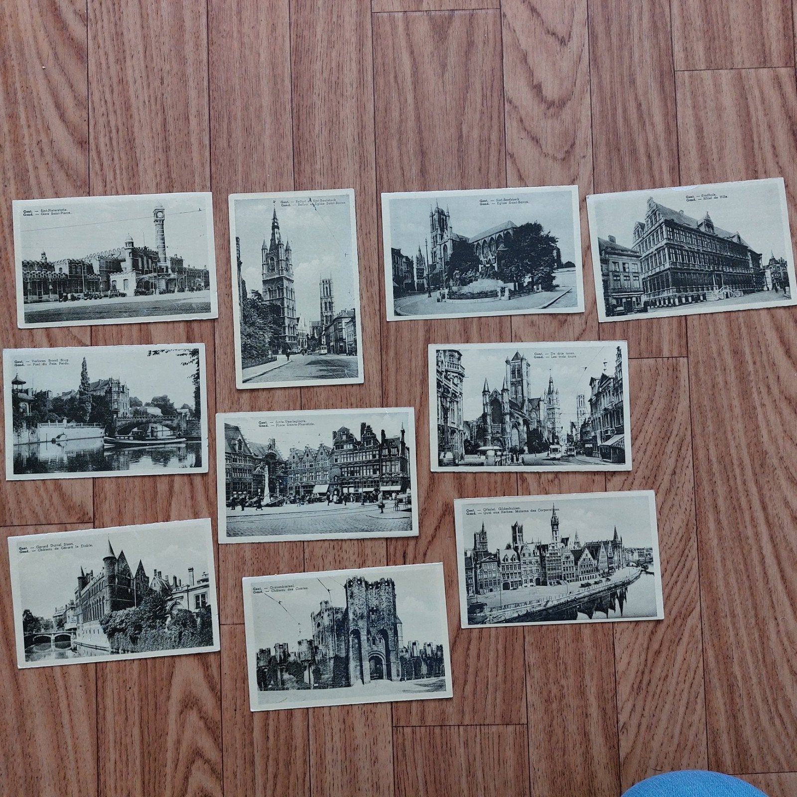 10 niet beschreven oude postkaarten van Gent, Verzamelen, Ophalen of Verzenden