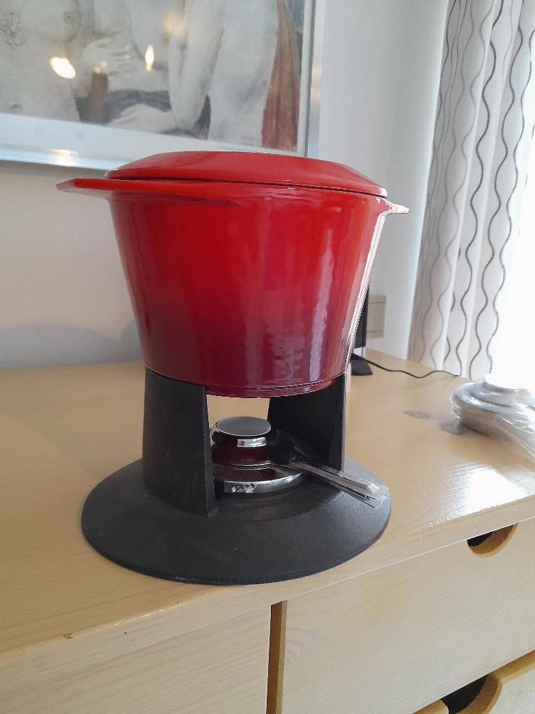appareil à fondue Le Creuset, Enlèvement, Comme neuf, Brûleur, Poêle à fondue